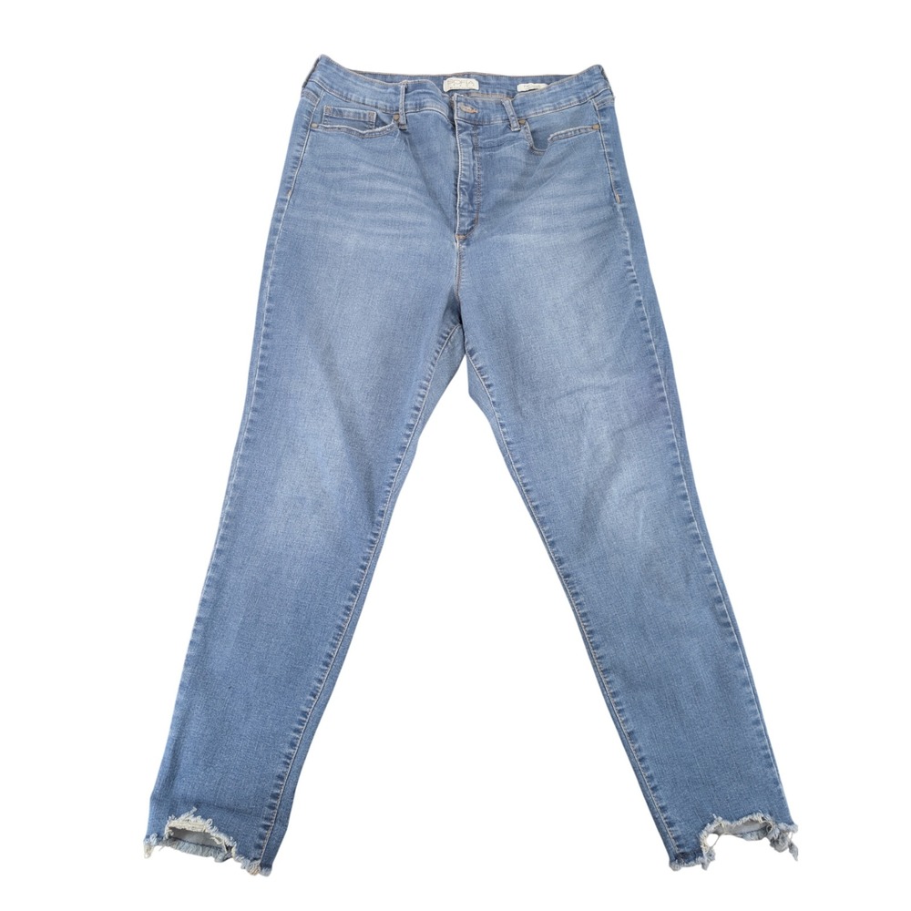 Sofia Jeans Rosa Cotton Blend Blue Denim Pants Trousers Womens 14 Curvy Ankle